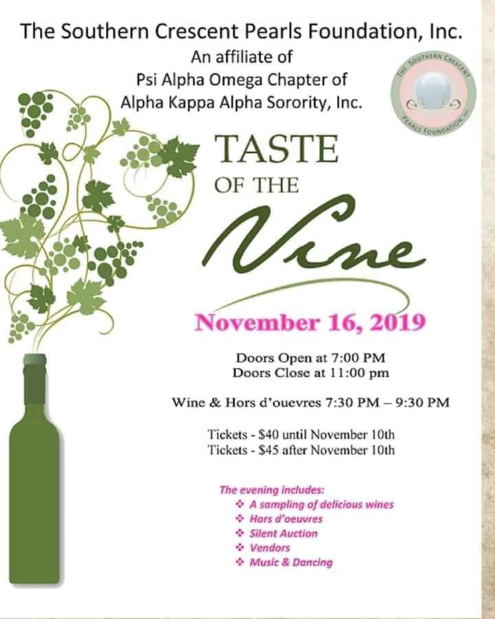 Taste of the Vine Psi Alpha Omega Chapter of Alpha Kappa Alpha